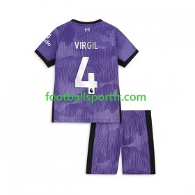Tenue Liverpool Virgil van Dijk 4 Enfant Troisieme 2023-2024 Maillot de Foot